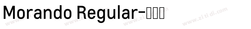 Morando Regular字体转换